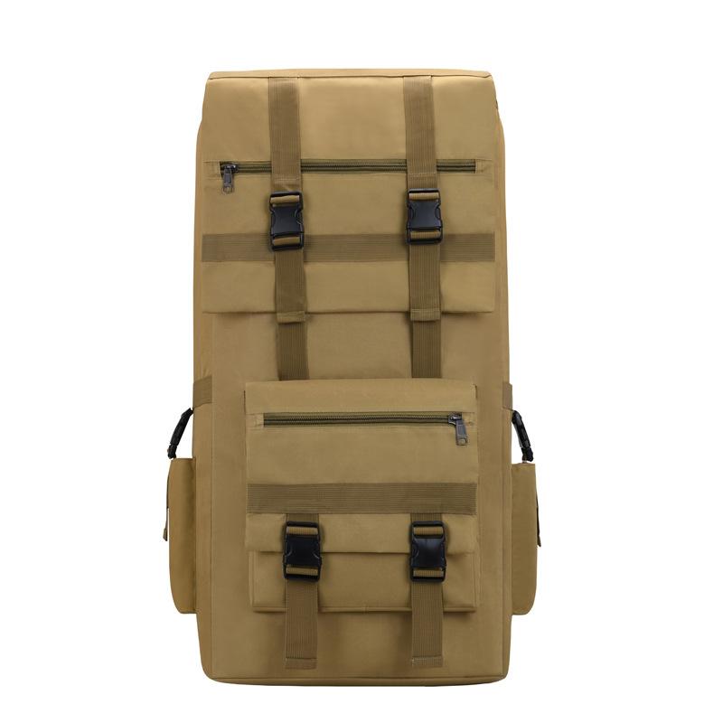 

Duffel Bags 120L Military Tactical Sport Backpack Large Capacity Outdoor Mountaineering Hiking Camping Travel Rucksack Luggage Bag XA742F, Black