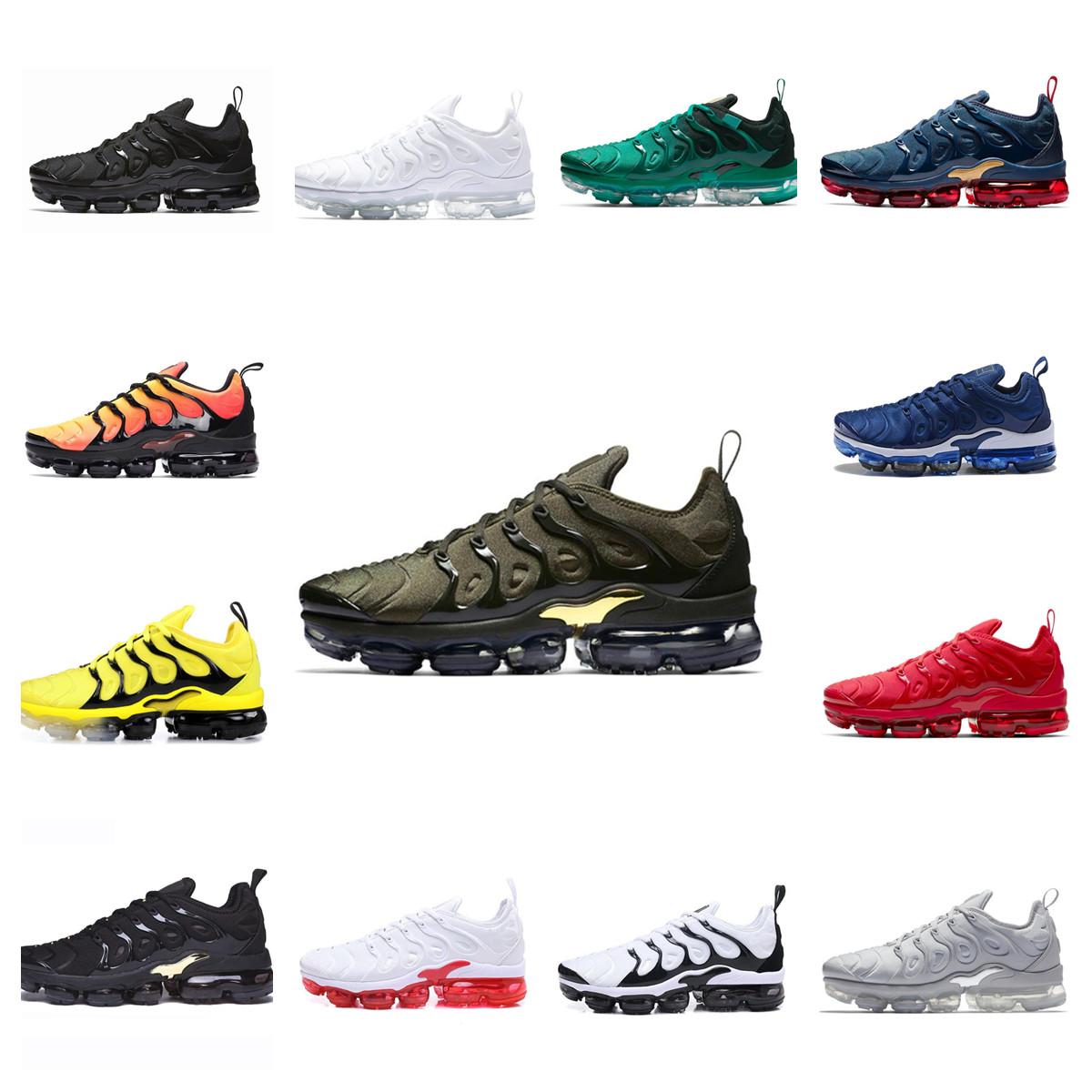 

2021 Designer Tn Plus Men Women Running Shoes All White Black Royal Platinum Midnight Navy Tns fashion Outdoor Trainers Sneakers EUR 36-46, 21
