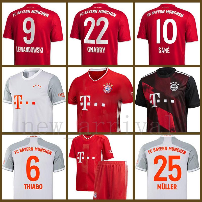 

Bayern Munich Soccer Jersey LEWANDOWSKI Football Shirt GNABRY maillot de foot NIANZOU Men's COUTINHO Kids Kits HERNANDEZ uniforms, Black;yellow
