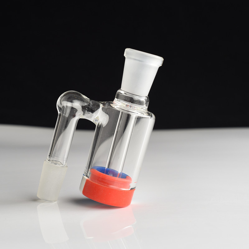 

14MM Joint glass oil burner water bong for dab rigs Ash catcher smoke collector filter with silicone box