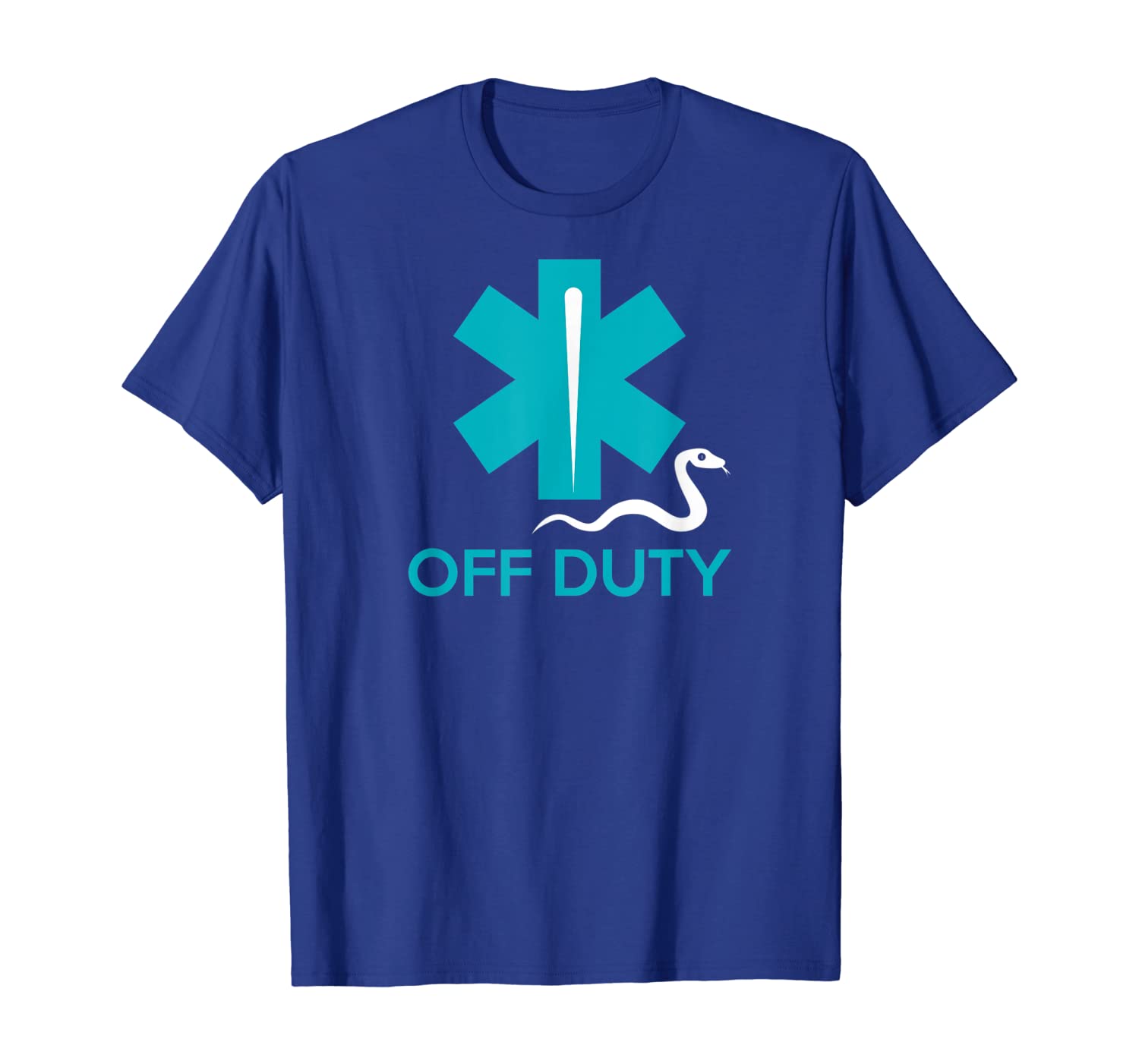

Off Duty Funny Emts and Paramedics Worker T-shirt, White;black