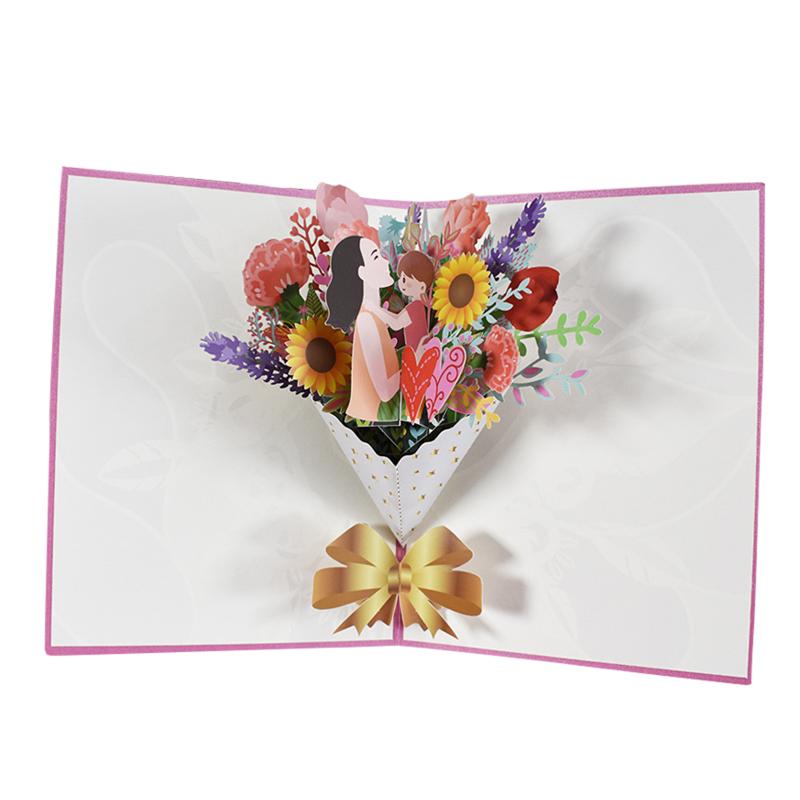 

Beautiful 3D Pops Up Mom Greeting Card Mother's Day and Birthday Thanks Greeting Card for Mom Mother C1