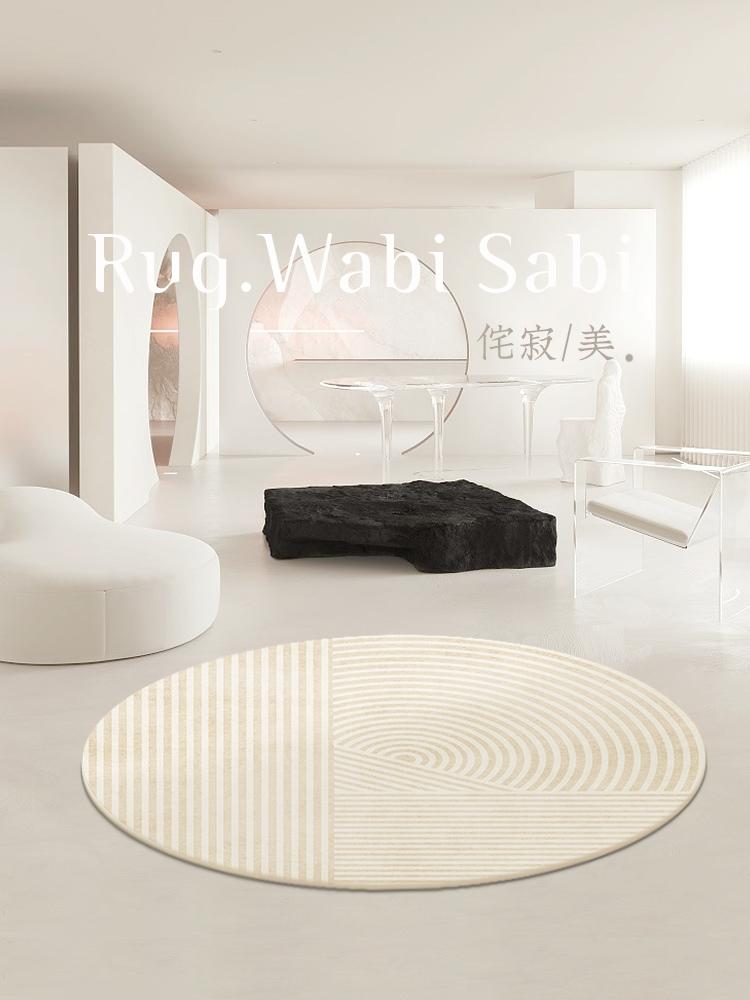 

Carpets Modern Light Luxury Round Carpet Bedroom Living Room Sofa Mat Ins Dressing Chair Bedside Blanket Hanging Basket Flo