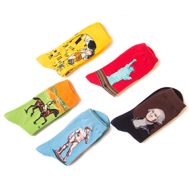 

3D Printing Art Mens and Womens Long Sports Socks Pure Cotton Fashion Personalized Custom Socks Sports Running Knee High Socks, Black