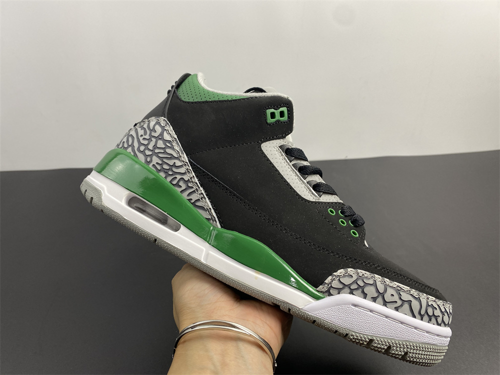 

New Men Women With Box 3s Basketball Shoes 3 Black Green Athletic Shoes High Quality Sports Outdoors Sneakers