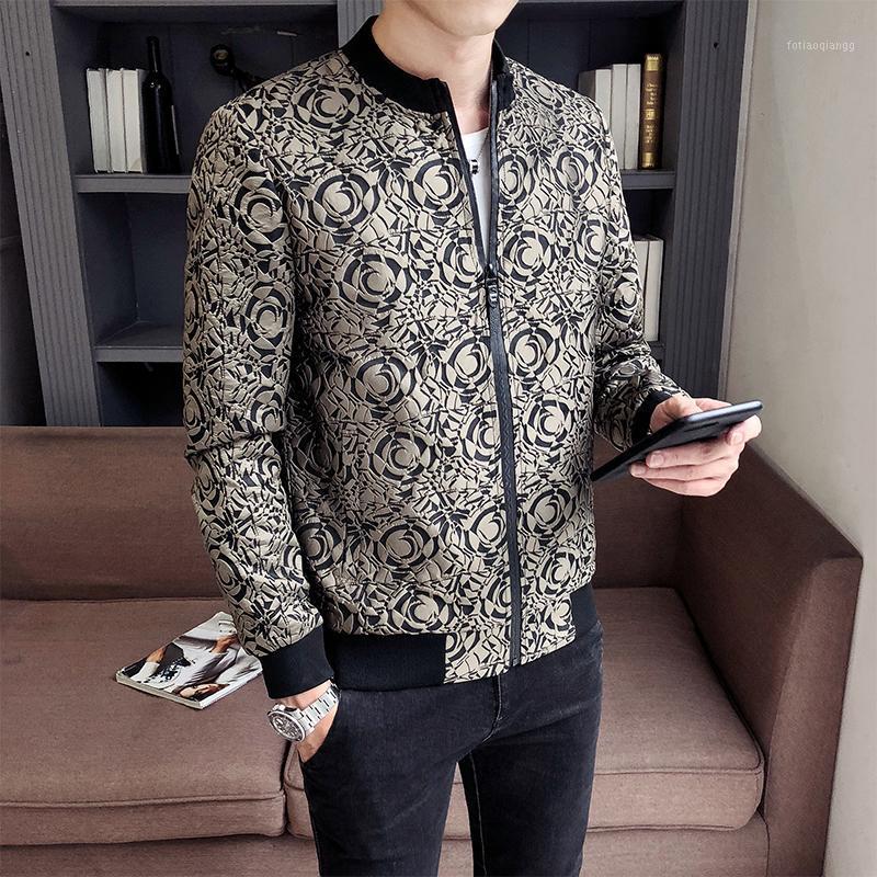 

Men Fashion Jacquard Jacket Spring Style Casual Men's Zippers Slim Baseball Collar Colors Coat Jackets, 985 black