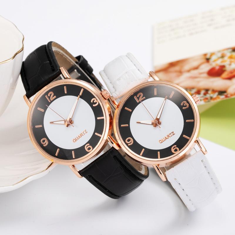 

Wristwatches Ladies Watch Quartz Casual Simple Digital Belt, White