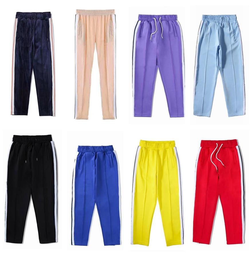 

Designer men palm long pants stripe jogger trouser joggers casual winter Mens Track Pant High Quality Solid Color Rainbow side stripes Trousers Elastic Waist, I need look other product