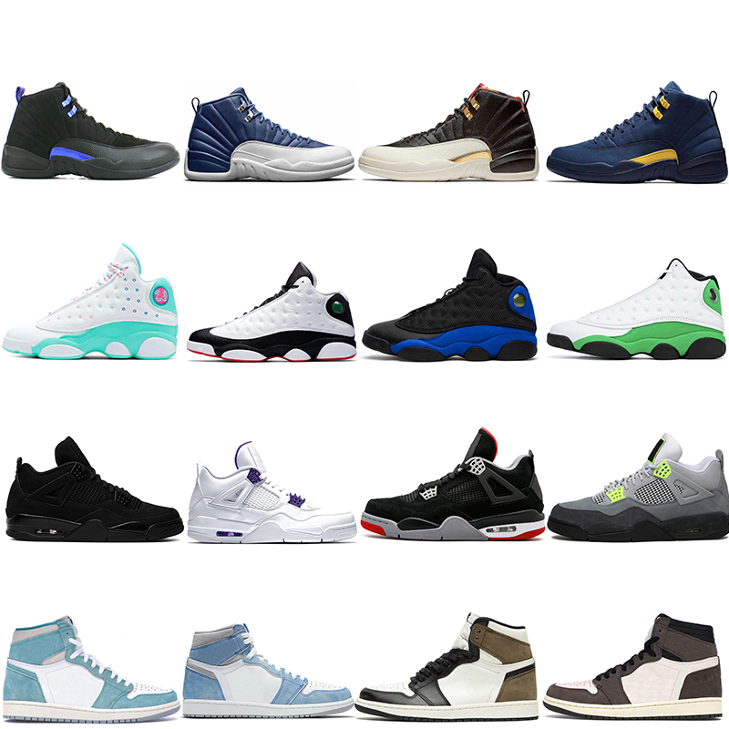 

wholesale Jumpman basketball shoes men mens Black Cat Turbo Green court purple Gamma Blue Concord 23 Dark Mocha Neon Obsidian bred Prom Night sneakers