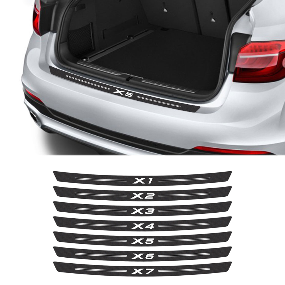 

Carbon Fiber Car Trunk Decals Decal For BMW X5 E53 E70 E83 F15 G05 X1 F48 X3 F25 X6 E71 X2 F39 X4 F26 X7 G07 Car Accessories, White