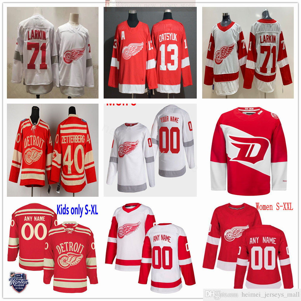 

Custom Man Women Kids Youth Hockey 2021 Reverse Retro Detroit Red Wings Gordie Howe Dylan Larkin Anthony Mantha Tyler Bertuzzi Vladislav Namestnikov Jerseys, Women only s-xxl