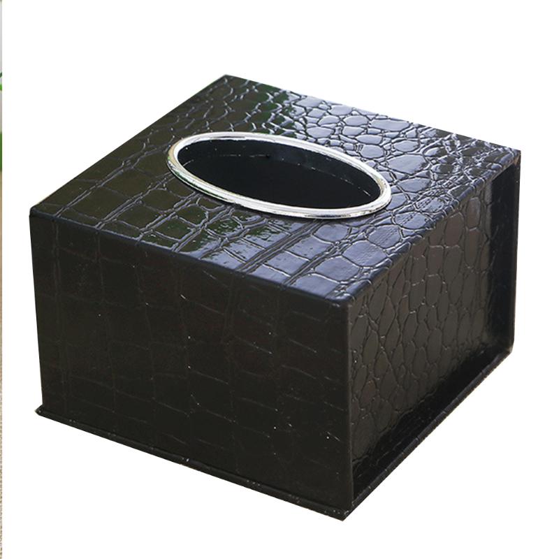 

Tissue Boxes & Napkins Waterproof Box Square PU Leather Home Office Holder Durable Inner Car Stylish