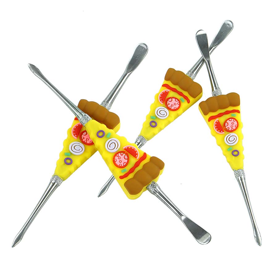 

pizza cigarette stainless steel dab tools Smoking Accessories wax dabber tool