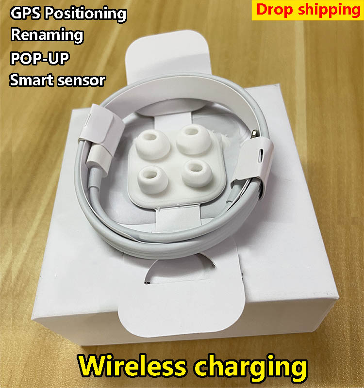 

Air Gen 3 AP3 H1 Chip Transparency Metal Hinge Wireless Charging Bluetooth Headphones pk Pods 2 AP Pro AP2 W1 Earbuds 2nd Generation