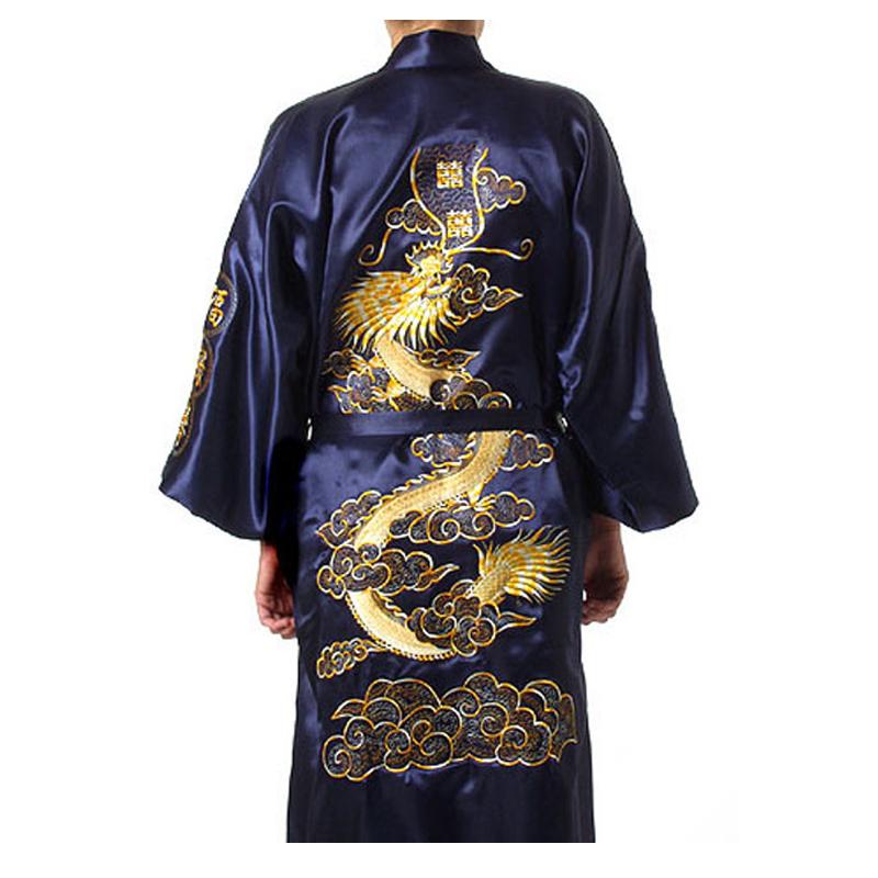 

Men' Sleepwear Embroidery Dragon Robe Men Pajamas Traditional Novelty Nightwear Summer Kimono Bathrobe Gown Intimate Lingerie, Shorts c