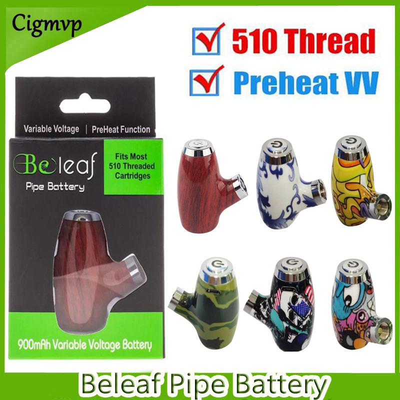 

100% original Beleaf Smart Vape Pen Cartridge Adjustable Battery 900mAh Preheating VV Vairable Voltage 510 Thread E Pipes Smoke Vapor Mod