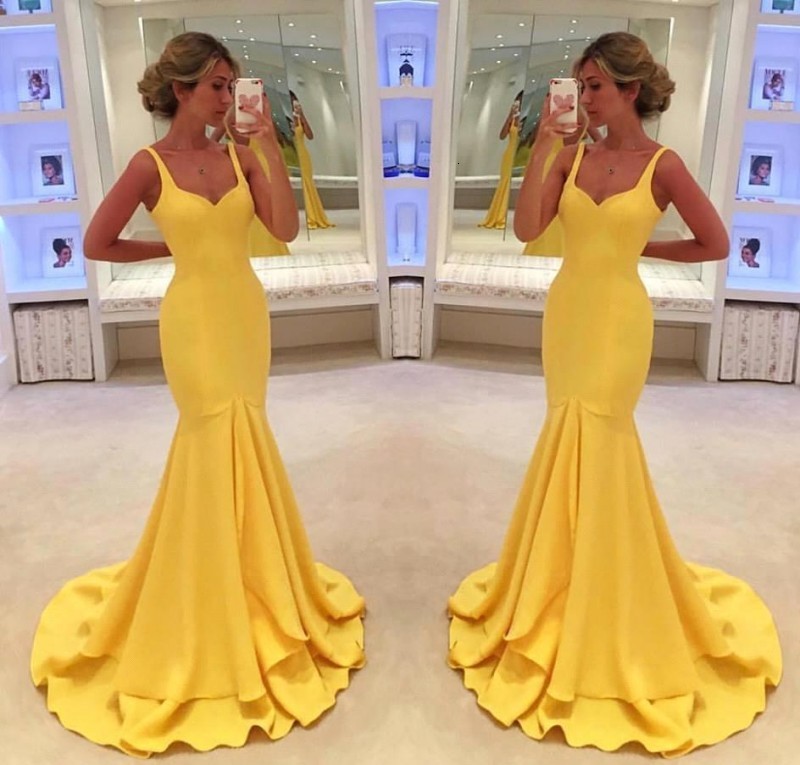 

New 2021 Yellow Elegant Backless Sexy Vestidos De Festa Evening Es Arabic Simple Sweetheart Prom Party Gowns Nkaa, White