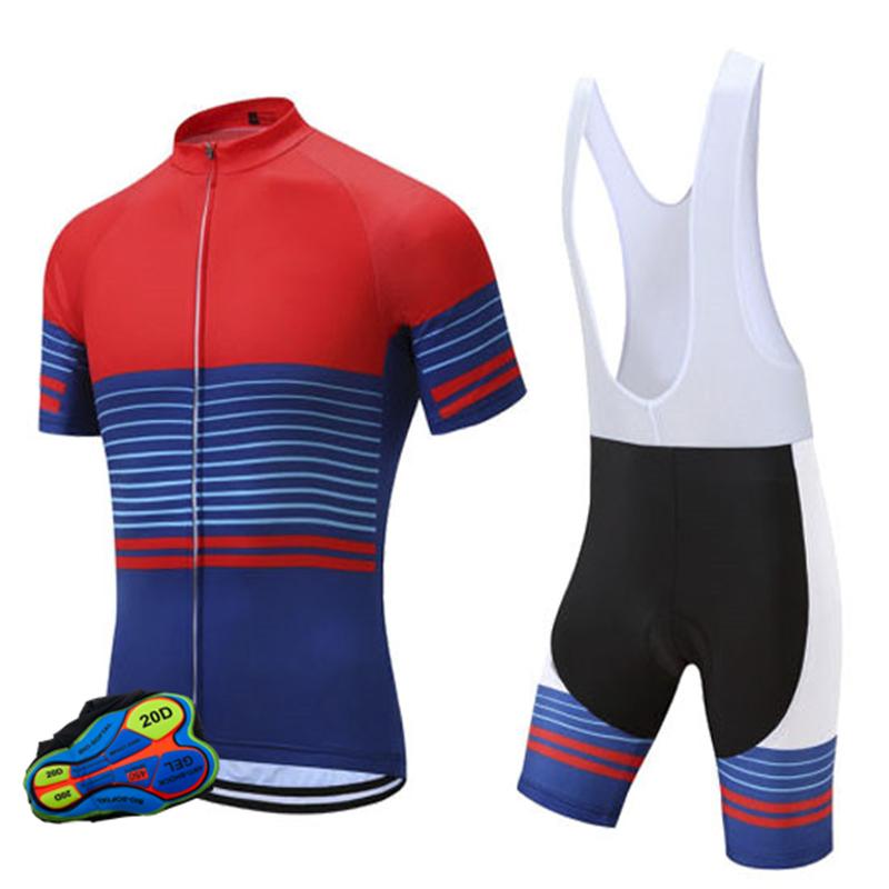 

Racing Sets Quick-Drying Men Fashion Printing Tight Fitting Cycling Jersey And Bib Shorts Set With Pocket Clothing Short Sleeve, Black;blue