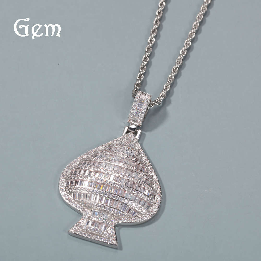 

New accessories: zirconium peach heart necklace Street hip hop Fashion Pendant clavicle chain