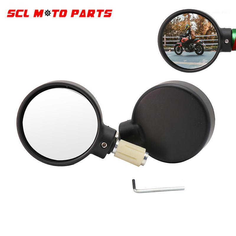 

Motorcycle Mirrors ALconstar-Racing Rearview Mirror Folding 18mm Handle Bar End Side Round Aluminum Moto Accessories