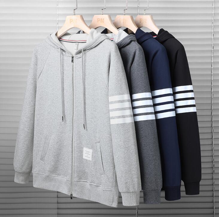

designer hoodie men Hoodies women Sweatshirt zipper tracksuit sweater, Dark gray