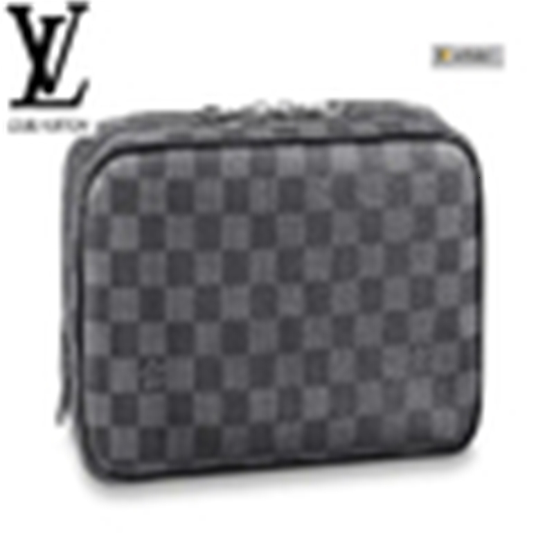 Purse Brand Designer Luxury 8alb Chain N47521 Toilet Pouch Gm Compact Damier Graphite Canvas Men Real Wallets Leather Long Wallet Clutches Evening K