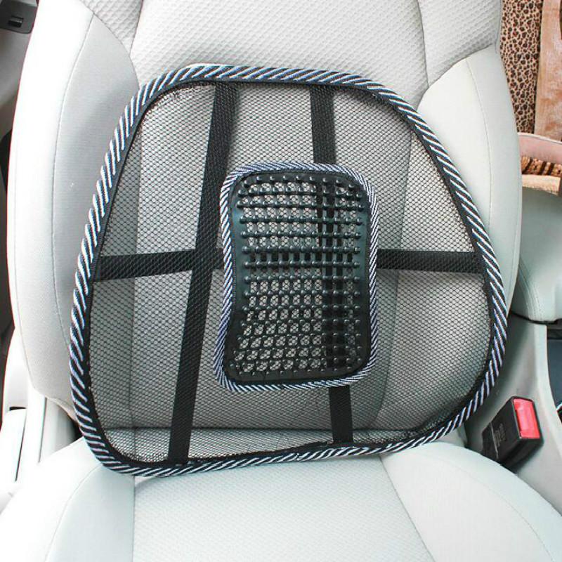 

Seat Cushions Car Chair Back Cushion Mesh Lumbar Brace Massage Pad Support Home Office