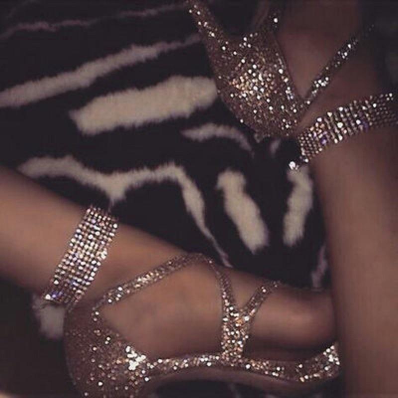 

Anklets European Fashion Multi-row Crystal Anklet Trendy Luxury Beach Full Of Diamonds Bracelets For Women Foot Jewelry, Red;blue