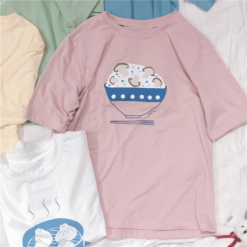 

2021 New Harajuku Kawaii Oversize Women's You'll See 's Tops Funny Print Young Schoolgirl's Basic Style T-shirt Clothes K6jh, Yellow