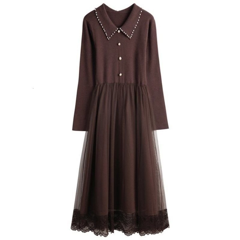 

2021 New Women's Low Knit Sweater Hot Winter Solid Pullovers Jumper Plus Size Long Turtleneck Ikf7, Brown