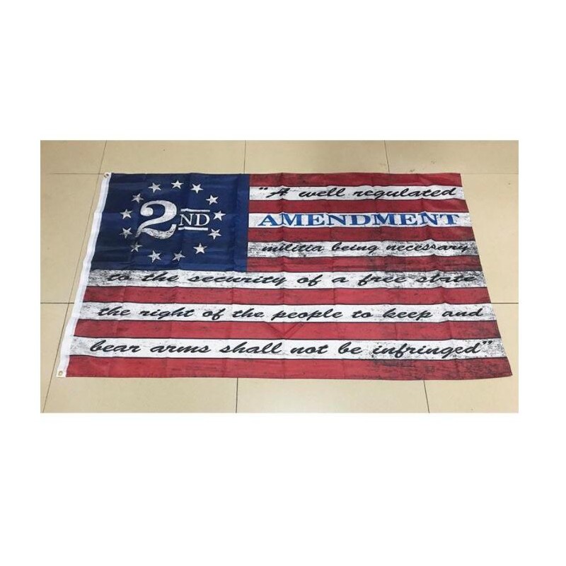 

DHL FAST 2nd Amendment Vintage American Outdoor Banner Flag 3X5ft (90cm*150cm) Custom USA Hockey Baseball College Basketball Flags CT22