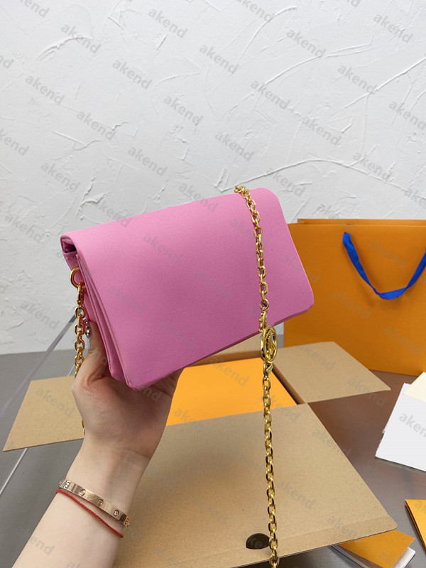 

2021 Top quality Genuine Leather Luxurys Designers Bags Chain Women's Nylon Shoulder Bag POCHETTE COUSSIN tote Crossbody L handbags fashion Wallet Handbag Purses, Box