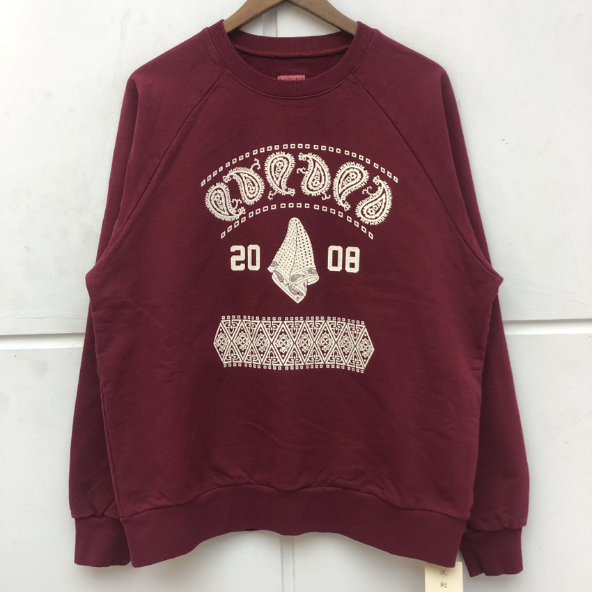 

2021 New Men Women Kapital Sweatshirts Hip-hop Drop Shoulder Design Oversize Crewneck Pullovers Casual Hoodie Hrdk