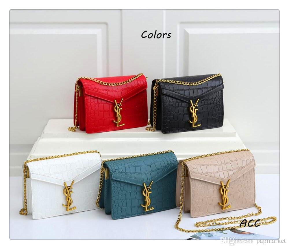 

Bags chain bags women shoulder handbags tote clutch crossbody bag LV LOUIS VITTON new YSL lady fashion totes Y1809, Black;brown