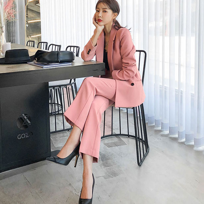 

Quality Spring and Autumn New Women Pants Thin Temper Suit Overalls 92tv, White