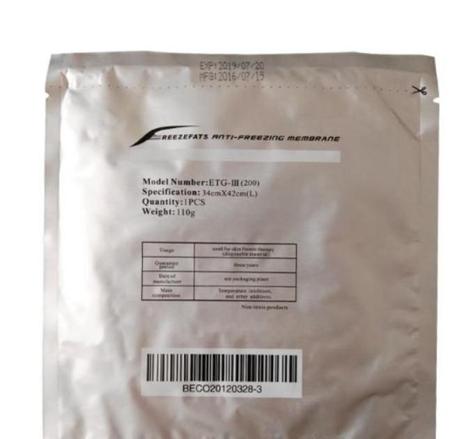 

2021 Membrane 27*30CM 34*42CM Antifreezing AntCryo Anti Freezing Membranes Cryo Cool Pad Anti Freeze Cryotherapy Antifreeze Membra