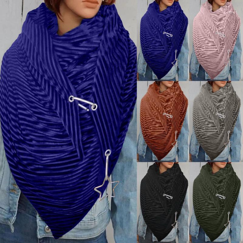 

Scarves Fashion Winter Scarf Women Elegant Large Black Warm Soft Retro Female Multi-Purpose Shawl Echarpe Femme Hiver, Blue;gray