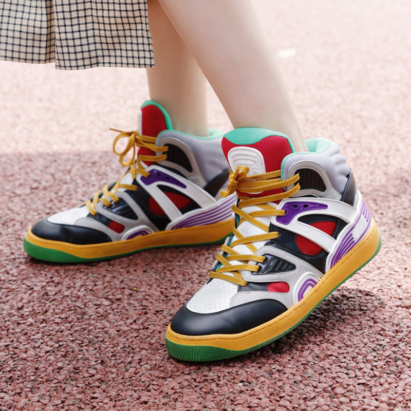 

Women's classic comfortable high top g casual shoes designer platform Coach Leather stitching sports fashion luxury outdoor walking 35-40
