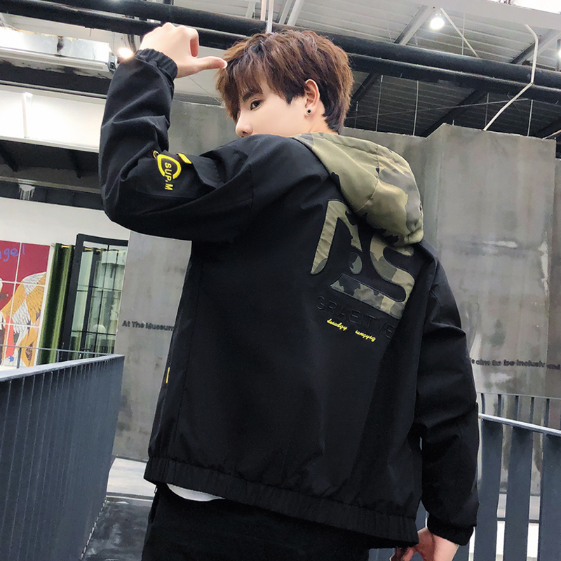

2021 New Denim Jacket Militar Spring Autumn Mens Men Waterproof Clothes Men's Windbreaker Coat Male Outwear Plus Size Slim Solid Kr07, Black