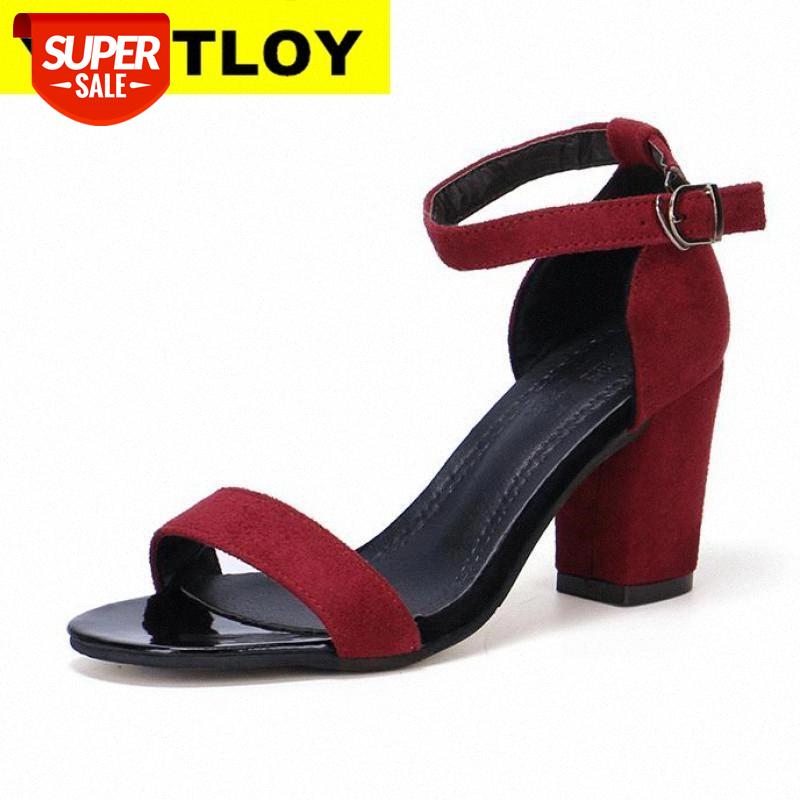 

2020 Summer Women Sandals Open Toe Women's Sandles Thick Heel Women Pumps Shoes Korean Style Gladiator Shoes High heel #Oi7T
