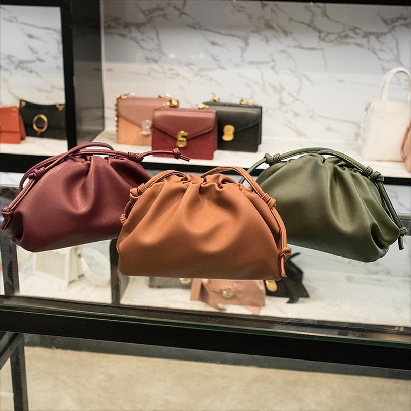 

soft pouch female day evening bag clutches party envelope purse for women large big ruched pillow pu faux leather handbag