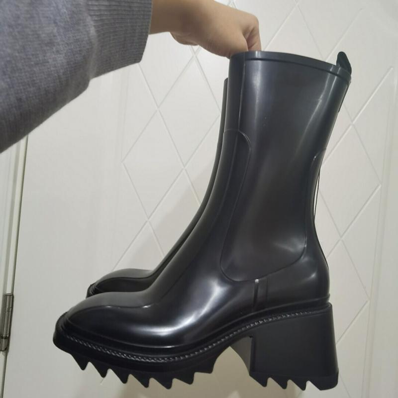 

Motorcycle Boots Racing moto Protective Gear Motocross Leather Long Shoes anti-slip Waterproof, Black