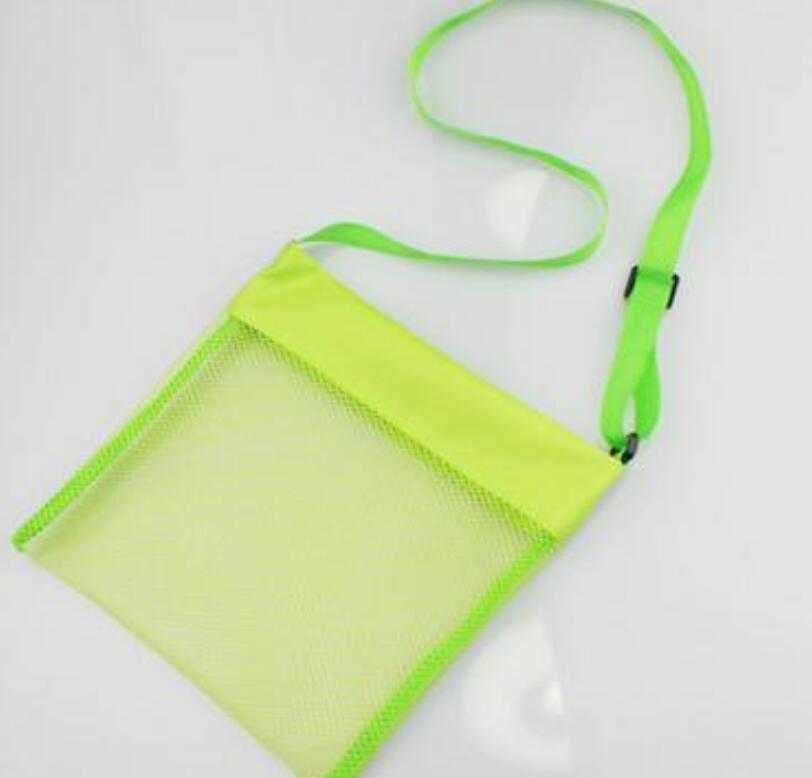 

Children Kids 23*23cm Sand Bags Beach Bag Mesh Tote Organizer Toy Treasures Bags For Sea Shell Storage Bags, Mixed wholesale