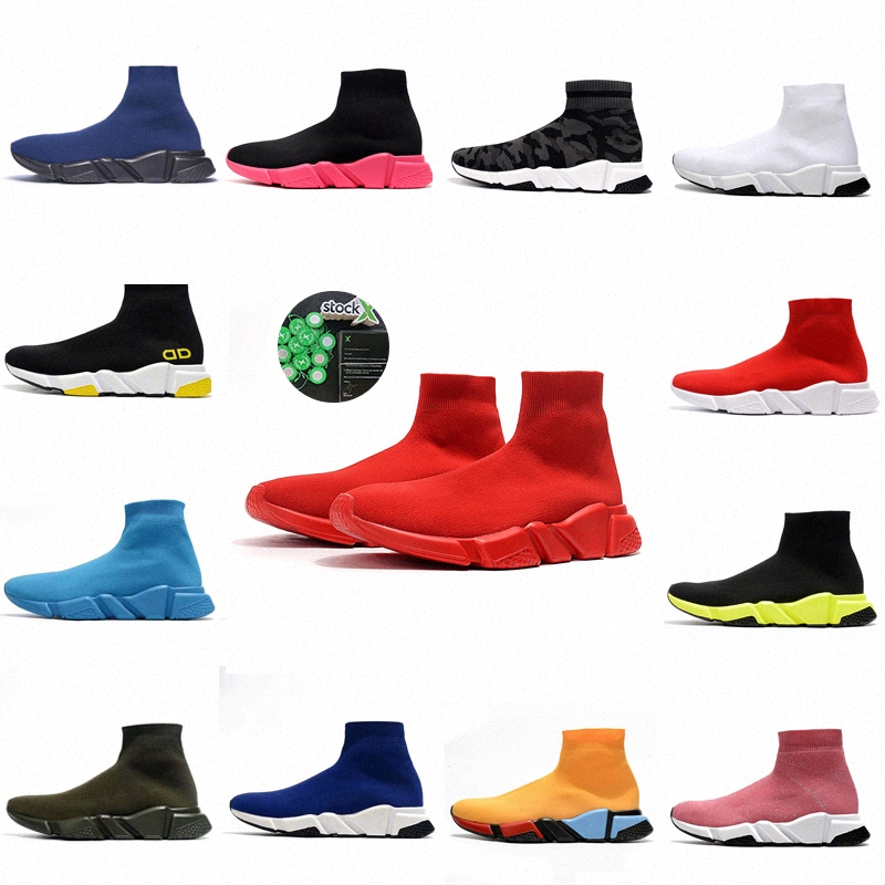 

2021 designer sock sports speed 1.0 casual shoes trainers trainer luxury women womens men runners sneakers fashion socks boots platform clearsole fluo Sneaker 25DJ#, Box