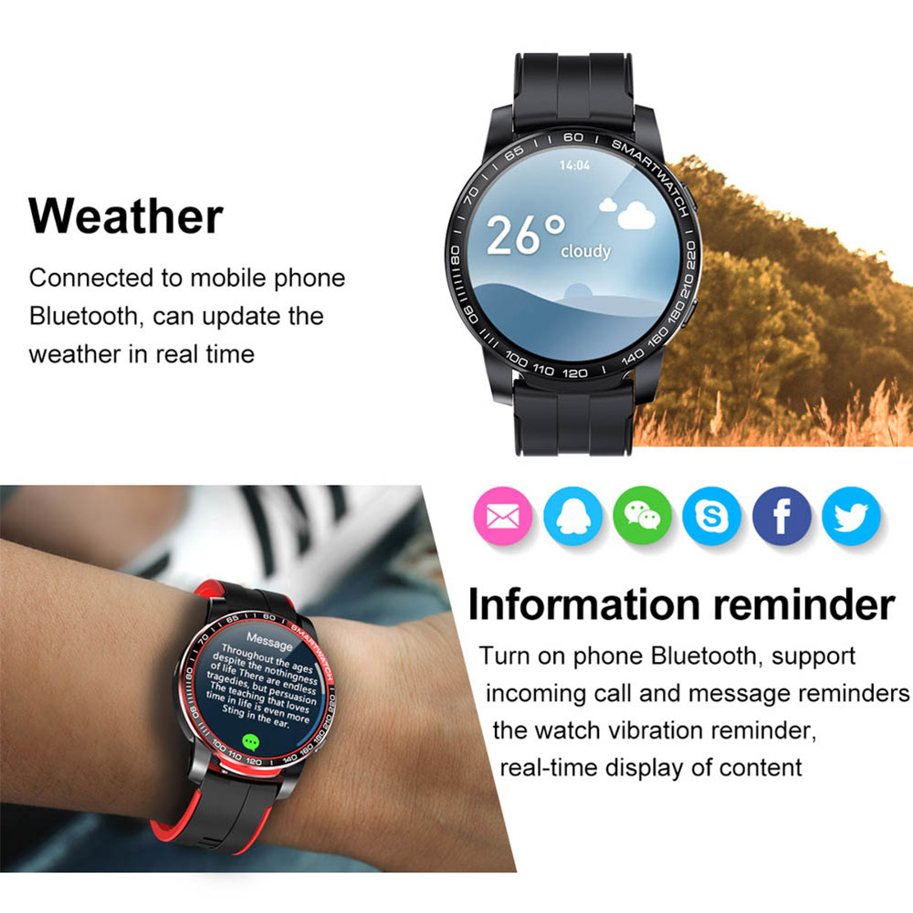

2021 GW-20 Smartwatch Bluetooth Call Fitness Movement Tracker Heart Rate Monitoring 1.28 Inch Music Controls Smart Watch Meng, Black
