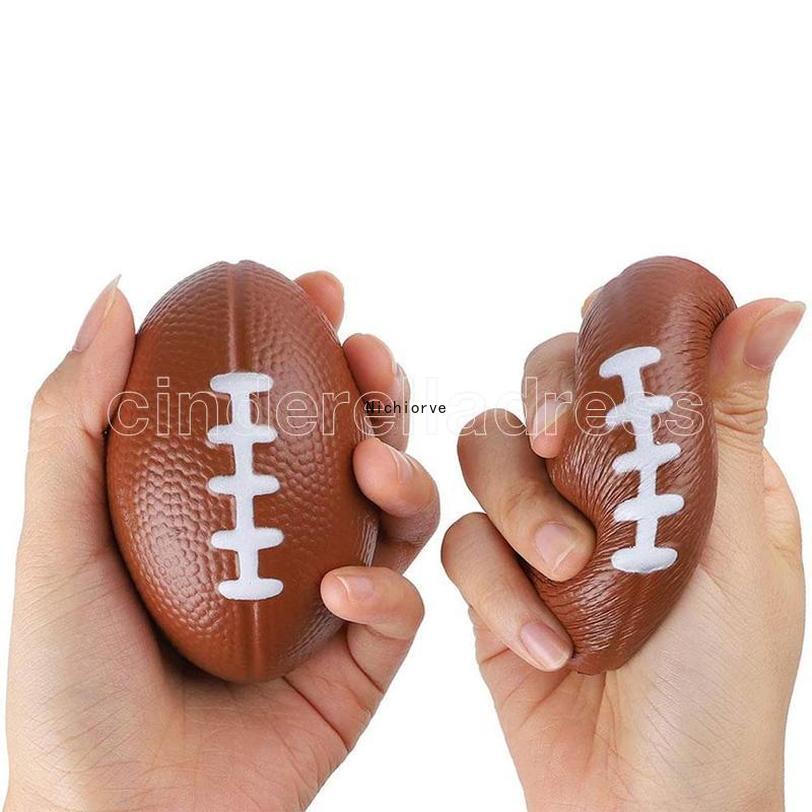 

American trumpet football children venting bouncy ball decompression toy Anti Stress Relief Ball Soft Squeeze American 2021