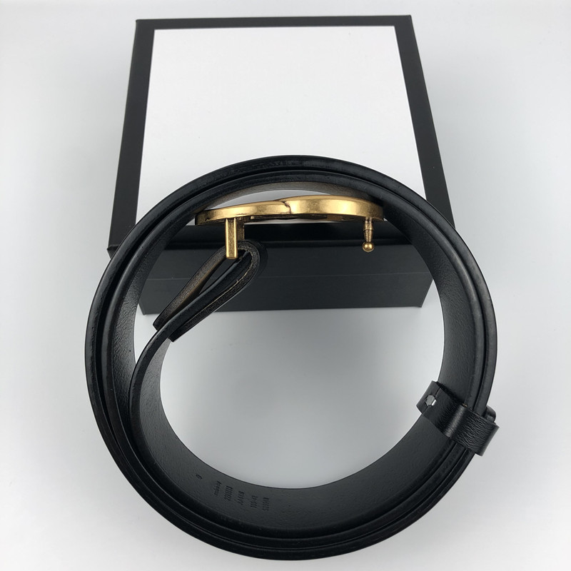 

2022 men designers belts Women Man Classic Casual Leather Black Brown Belt cinturones de diseno Width 3.8cm With box, Width 3.8cm with gift box