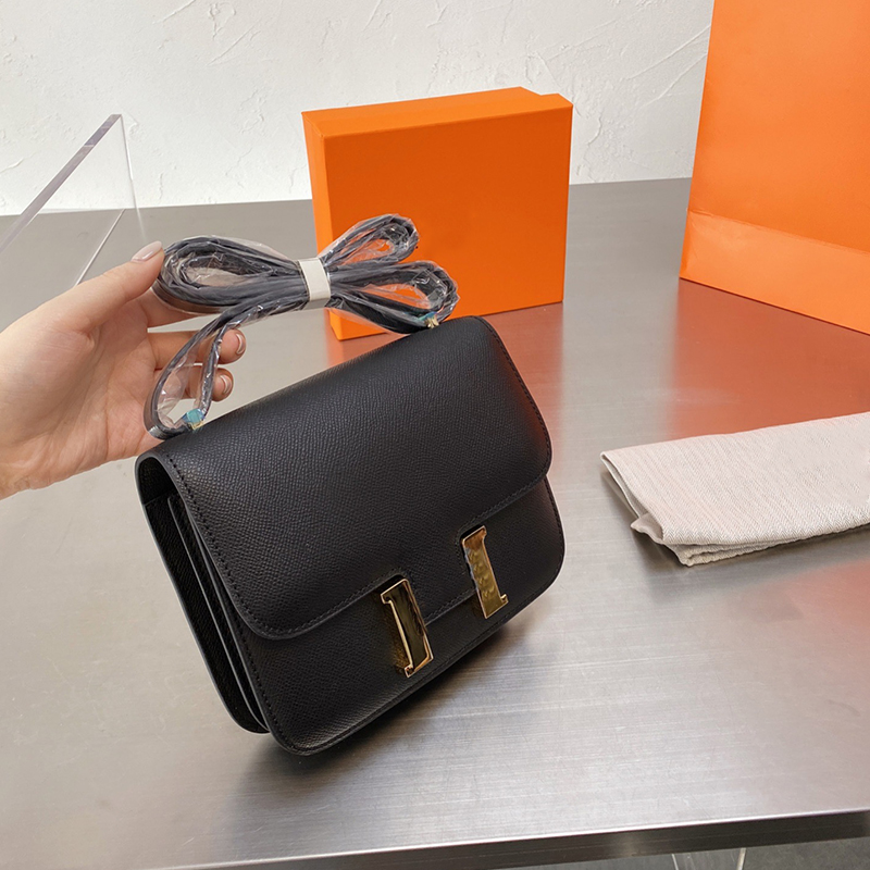

Genuine Leather buckle tofu buns Women Luxurys Designers Bags Handbag Womens Handbags Purses Crossbody shoulder Stewardess bag 18 24cm