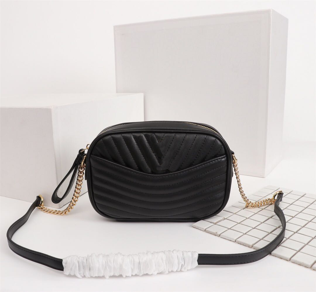 

up-to-date wave camera bag High Quality Luxury designer Handbag Fashion Crossbody Handbags lady Luxurys Brands Shoulders Bags, 53682#black