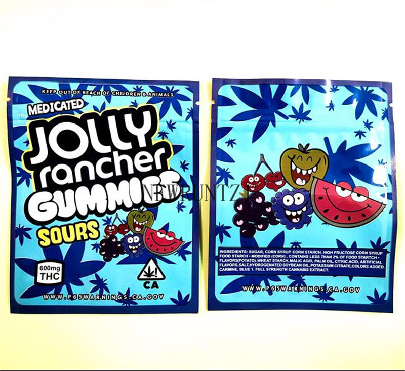 

jolly rancher gummies bags sour 3.5g mylar bag flower edicated edibles packaging Bag
